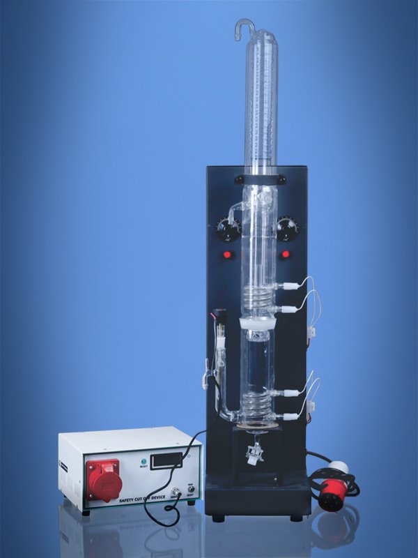 Blueron All Quartz, Double Stage, Water Distillation Unit, Vertical Model, including Safety cutoff