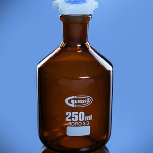 Blueron Amber Glass Reagent Bottle Narrow Mouth, DIN/ISO