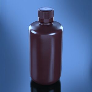 Blueron Amber Plastic Reagent Bottles Narrow Mouth