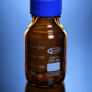Blueron Amber Reagent Bottle with screw cap, DIN/ISO