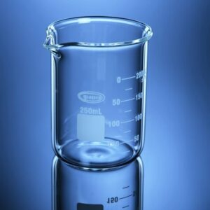 Blueron Beakers, Griffin/Low Form with Double Capacity Scale ASTM
