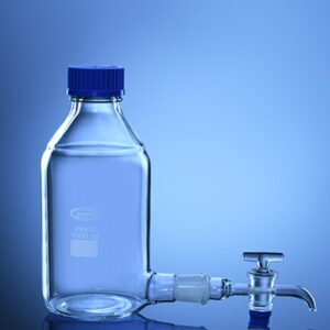 Blueron Bottle, Aspirator, with GL 45 Cap and Interchangeable Stopcock New