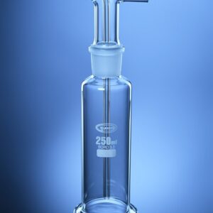 Blueron Bottle, Gas Washing with head for gas bottle, DIN 12596, 12463, Interchangeable joints