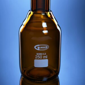 Blueron Bottles, Tooled Neck, Amber