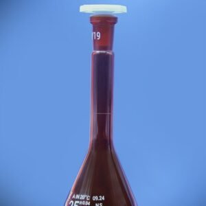 Blueron Class A Trapezoidal Base Volumetric Flask (Amber)