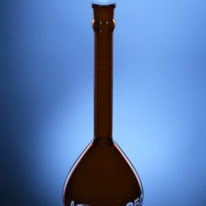 Blueron Class A Volumetric Flask Amber with PTFE Stopper , UNSERIALIZED ASTM