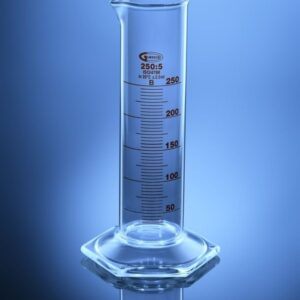 Blueron Class B Measuring Cylinder, Low form with hex base, ISO