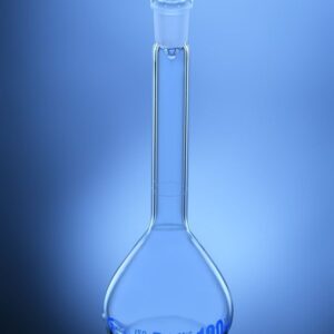 Blueron Class B Volumetric Flasks Clear Glass with Hollow glass Stopper, ISO