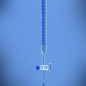 Blueron Glass Burette with Glass Stopcock – Class AS, DIN/ISO Certified