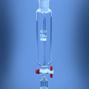 Blueron Pressure Equalizing Funnels, Cylindrical, PTFE Stopcock,DIN/ISO