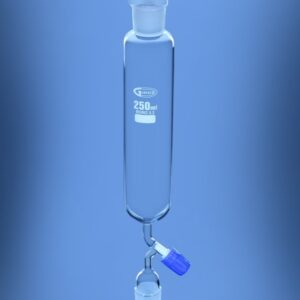 Blueron Separating Funnel, Cylindrical, Needle Valve Stopcock, DIN/ISO
