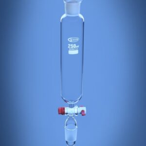 Blueron Separating Funnel, Cylindrical, PTFE Stopcock, DIN/ISO