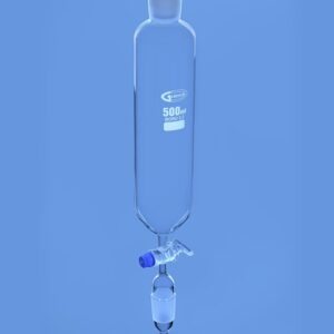 Blueron Separating Funnel, Cylindrical, Solid Glass Stopcock, DIN/ISO