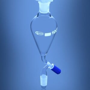 Blueron Separating Funnel Pear shape, Needle Valve Stopcock