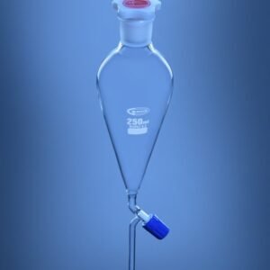 Blueron Separating Funnel, Squibb shape with PE Stopper, ISO