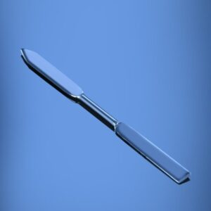Blueron Spatula, Double, One end tapered, one end flat, flexible type