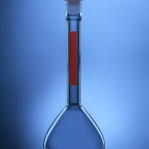 Blueron Volumetric Flask, Red Stripe, CLASS A, UNSERIALIZED, ASTM